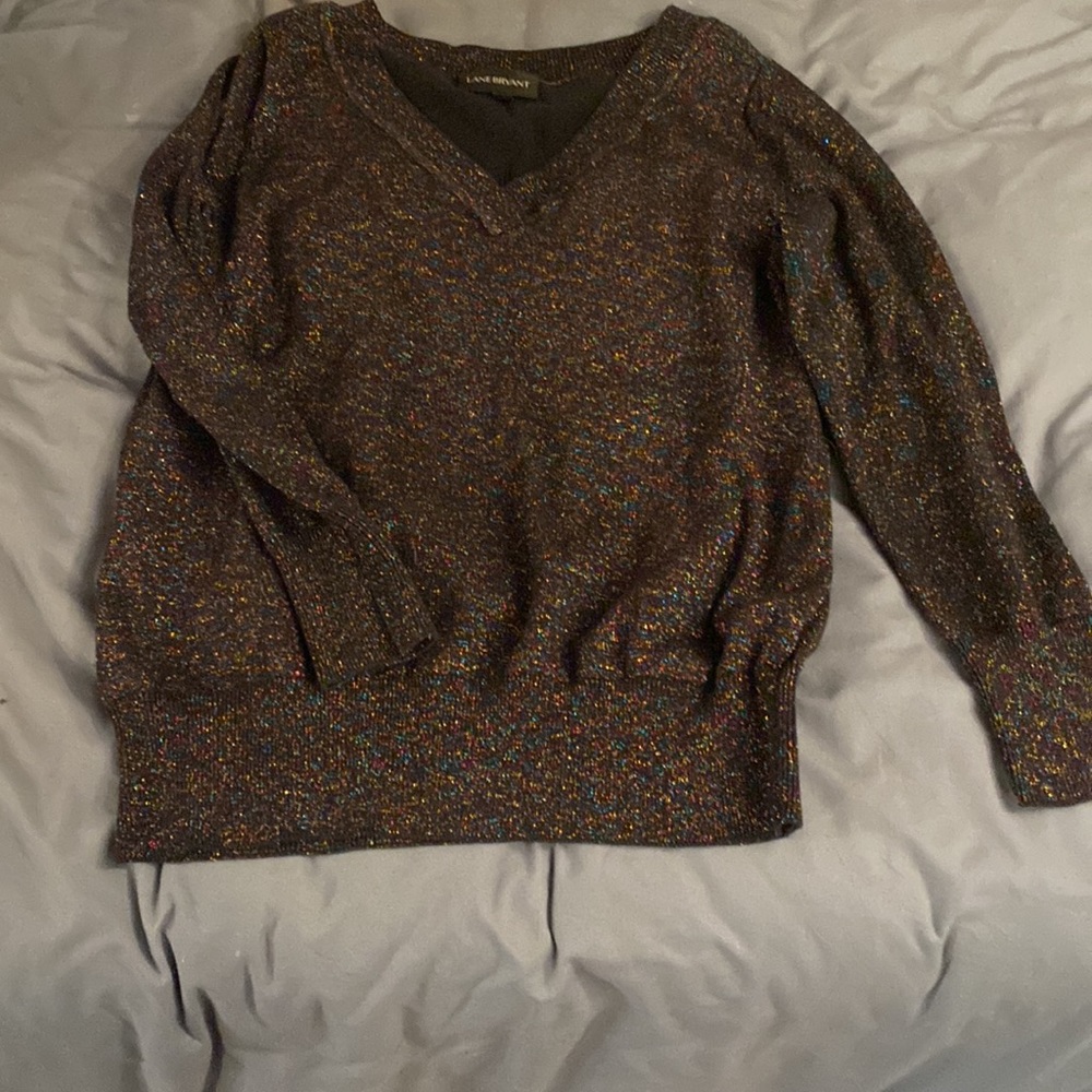 Sparkly multi color dress shirt
